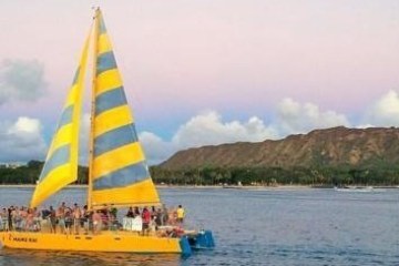 a small boat in a large body of water